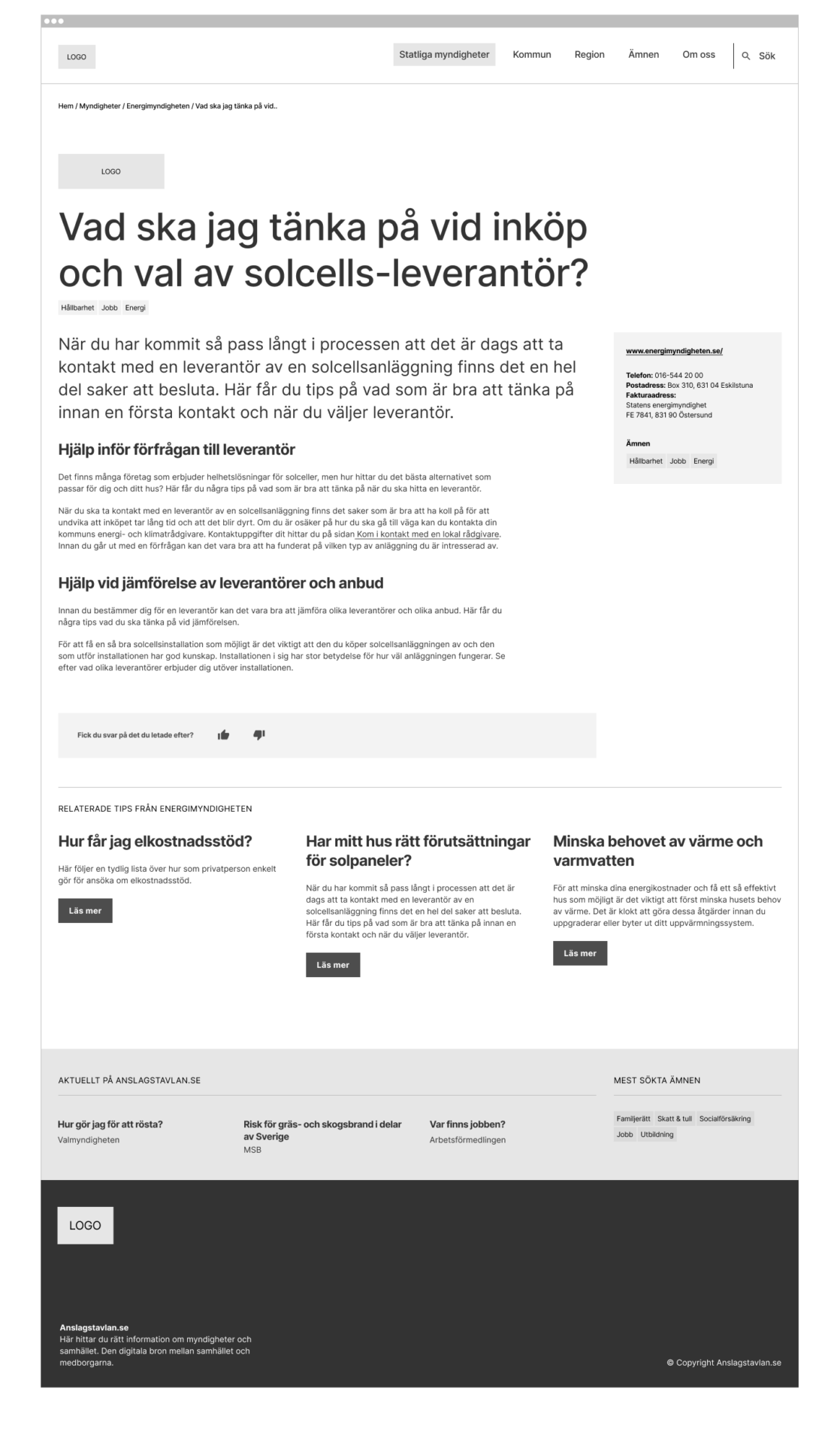 Anslagstavlan prototyp